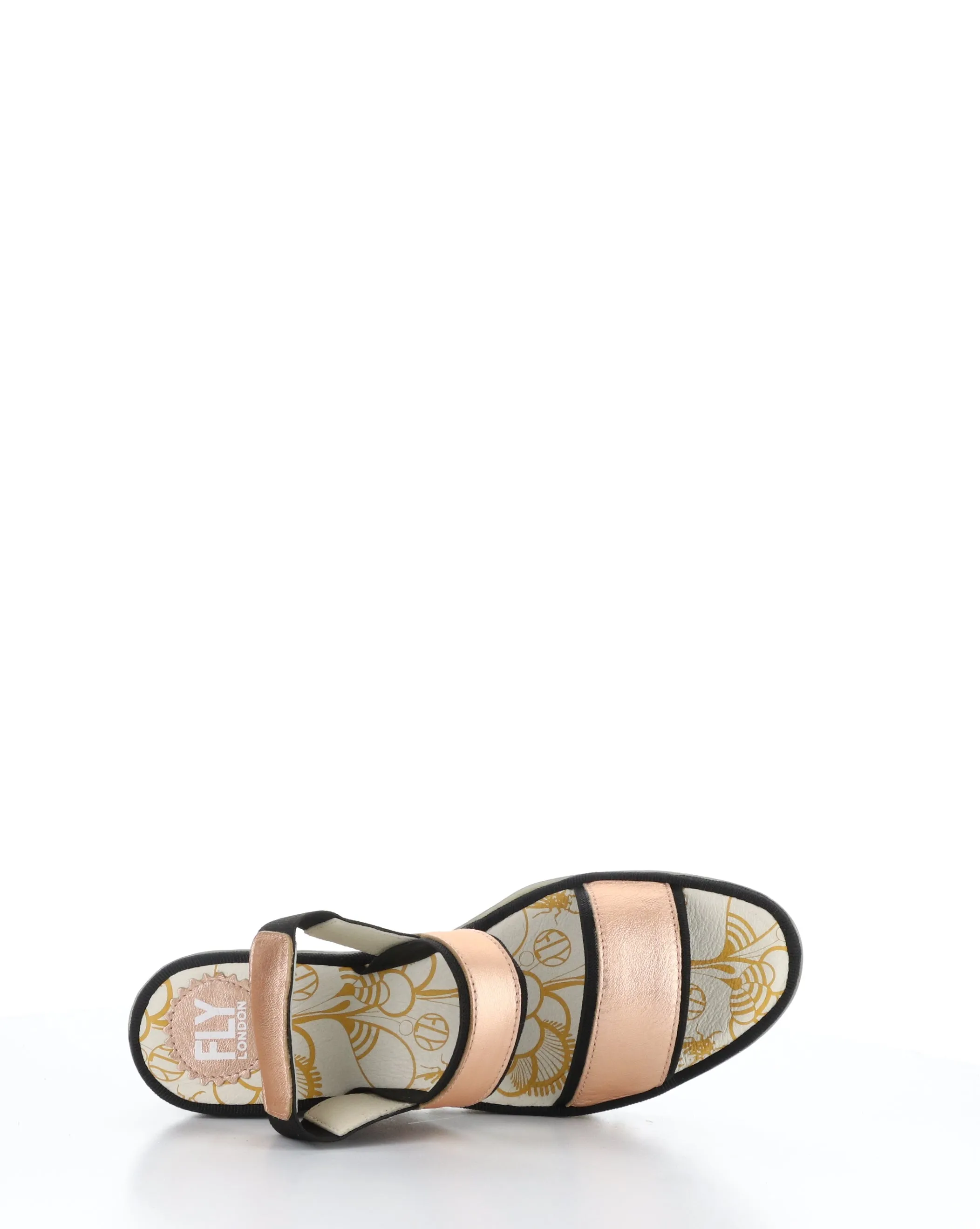 BLUSH GOLD Elasticated Sandals - YACO416FLY 005