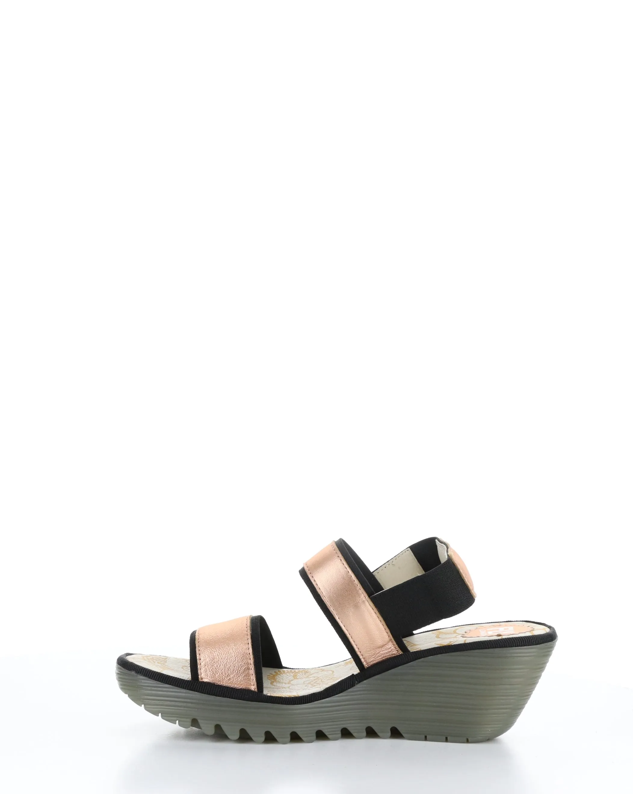 BLUSH GOLD Elasticated Sandals - YACO416FLY 005