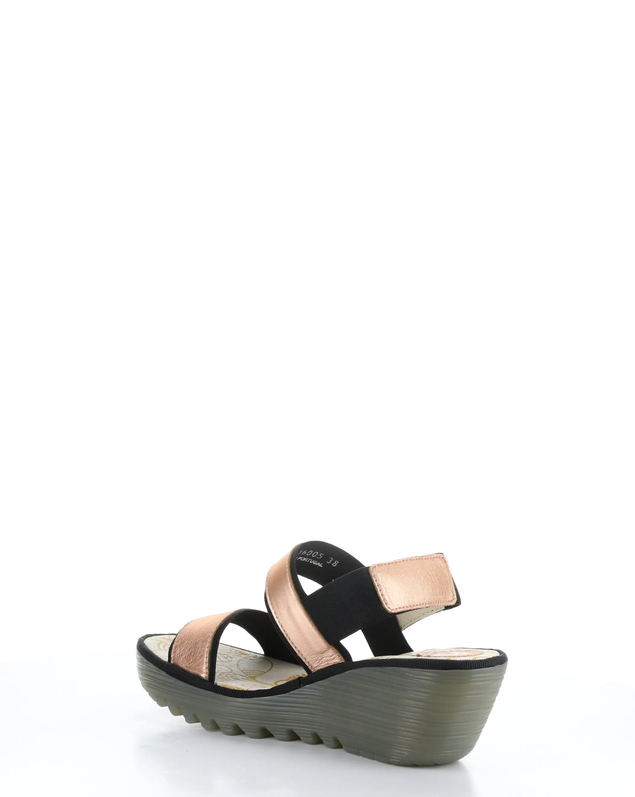 BLUSH GOLD Elasticated Sandals - YACO416FLY 005