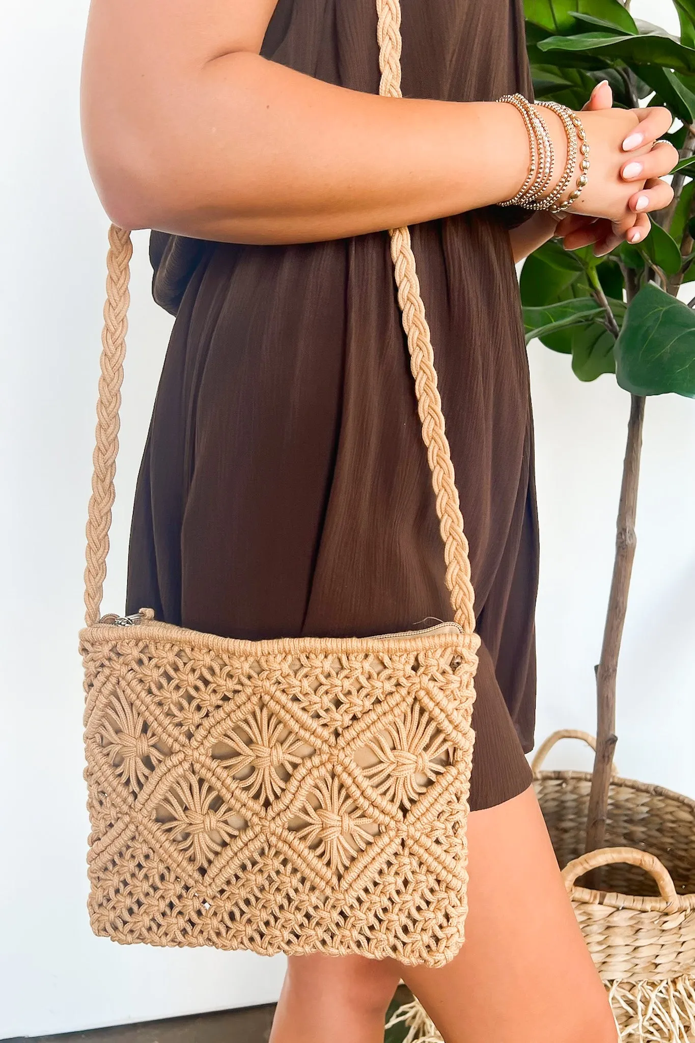 Boho Tassel Crochet Bag for Effortless Style