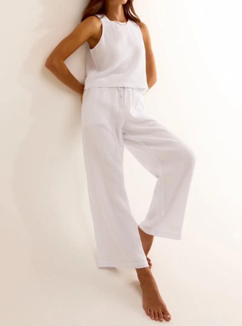 Bondi Gauze Pant can be rewritten as Breathable Gauze Beach Pants.