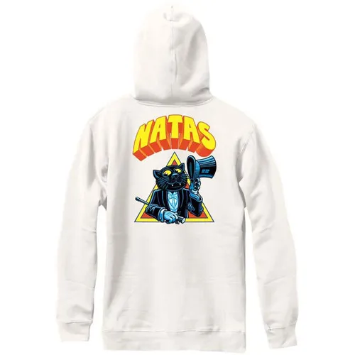 Bone White Natas Panther Pullover Hoodie - 101