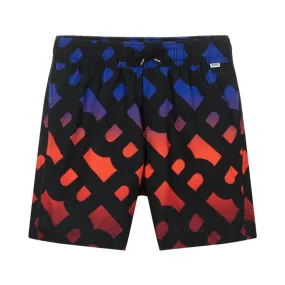 Boss Multicolour All Over Logo Shorts