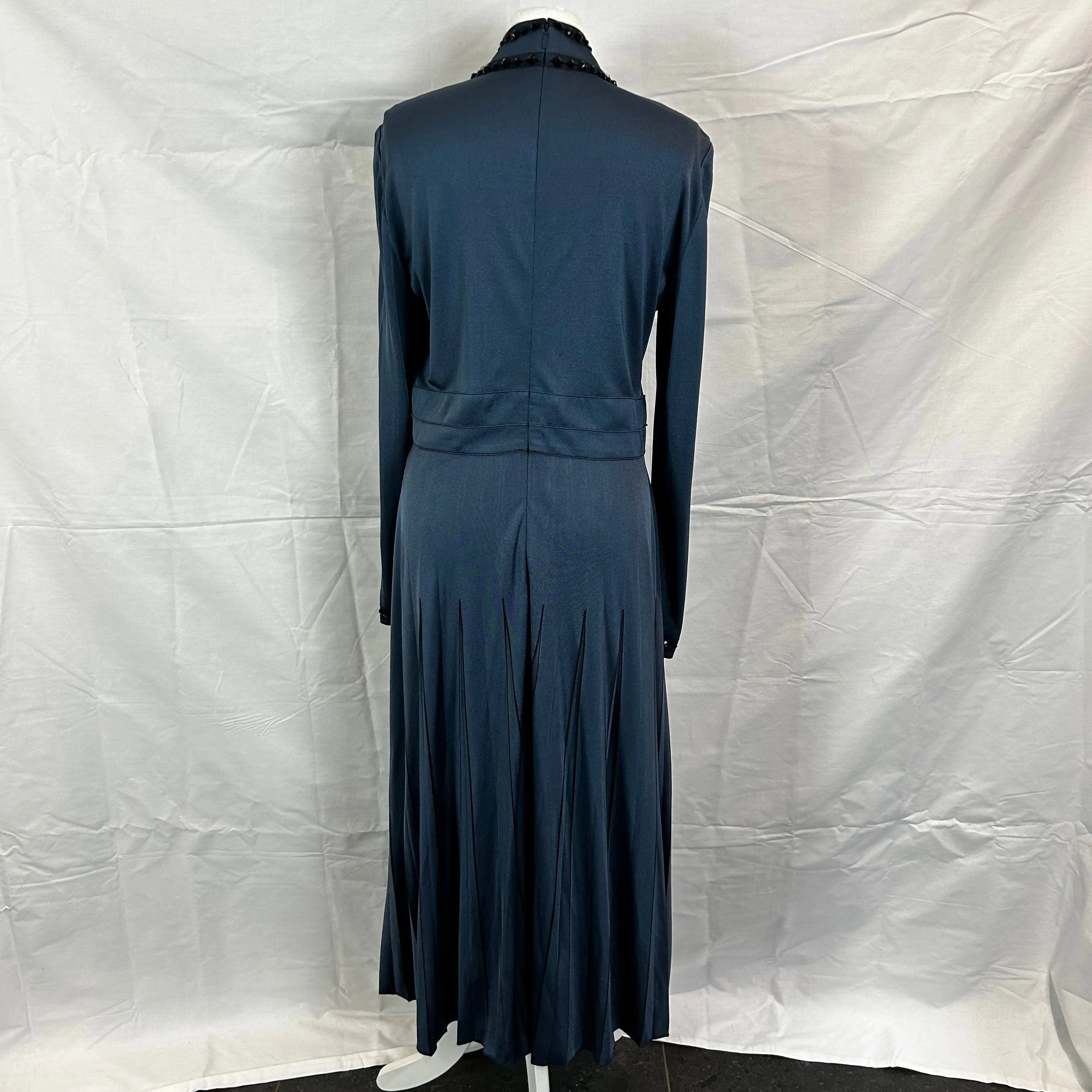 Bottega Veneta Blue Jewel Maxi Dress XL with Embellishments, Est. 1880