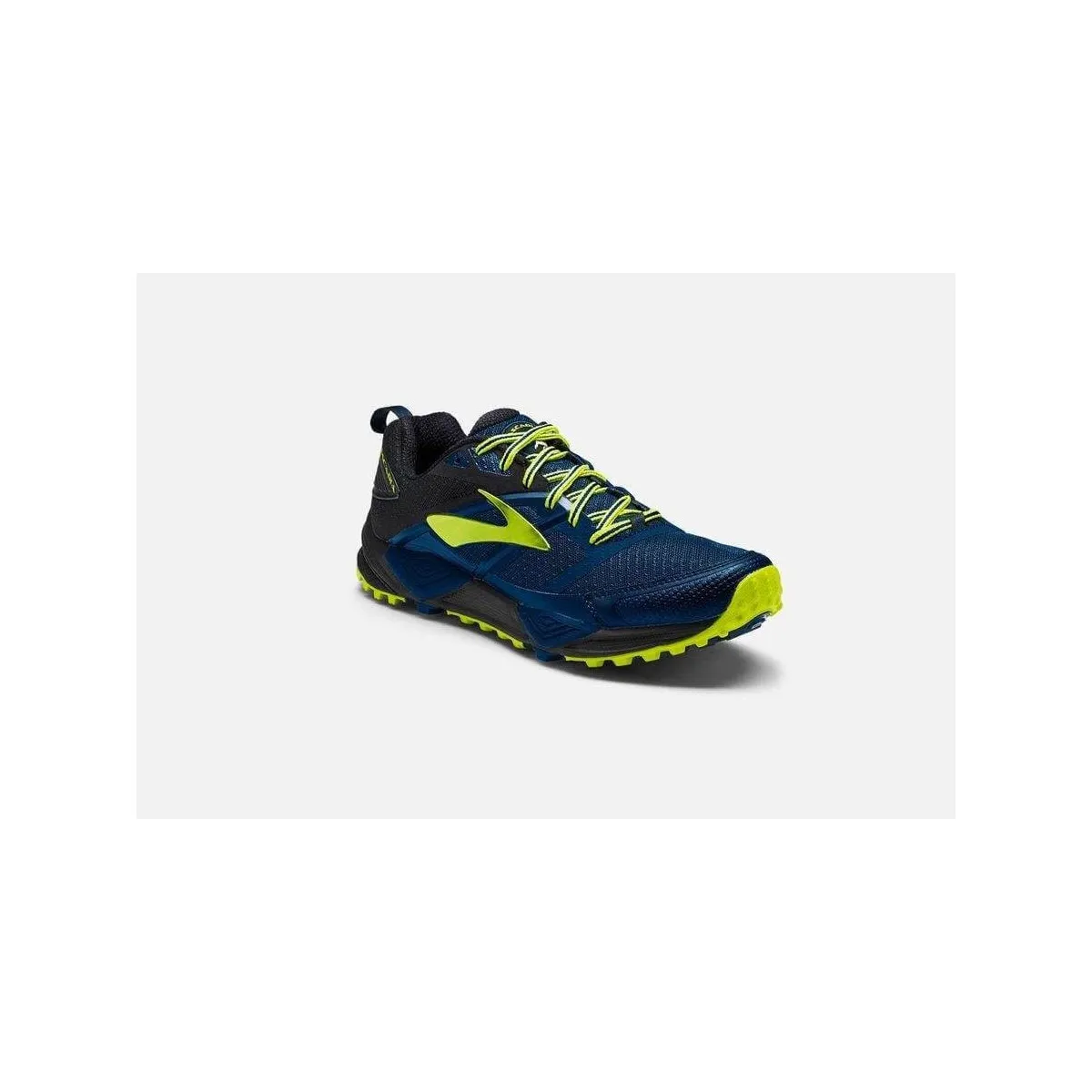 Brooks Cascadia 12 trail running shoes - blue/black/yellow