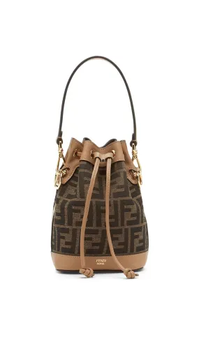 Brown Mon Trésor Designer Fabric Handbag