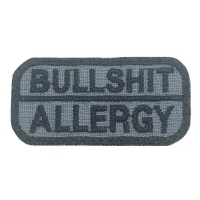 BULLSHIT ALLERGY PATCH - GREY --> Grey Allergy Patch