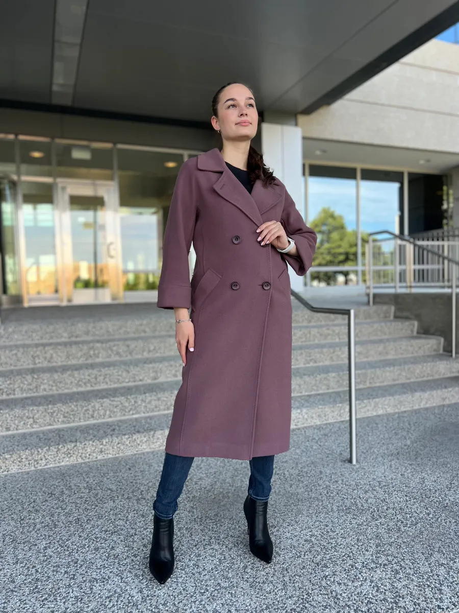 Cashmere Wool Blend Coat Tailored