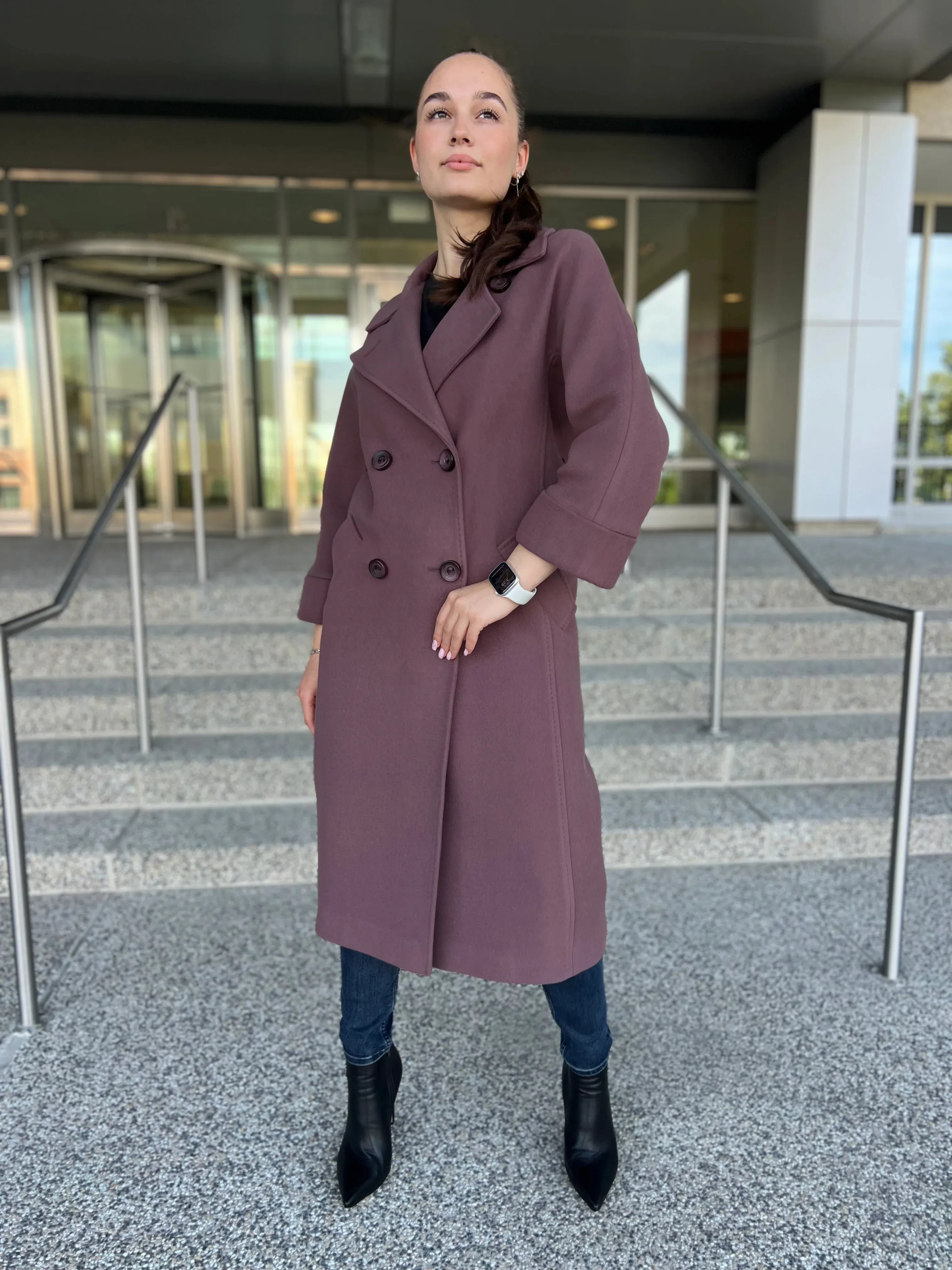 Cashmere Wool Blend Coat Tailored