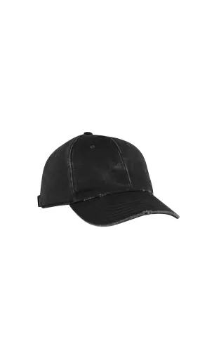 Black Washed Denim Cassandre Cap