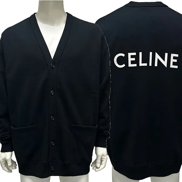 CELINE Unisex Plain Cotton Cardigans - Street Style Luxury 