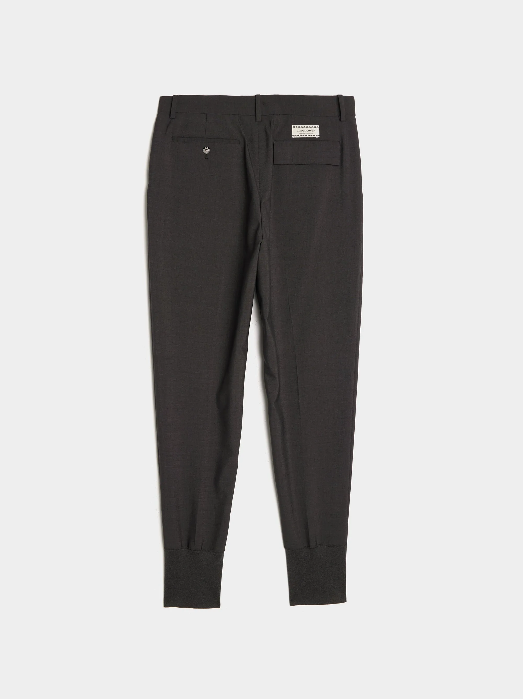 Charcoal Ribbed Cuff Pants