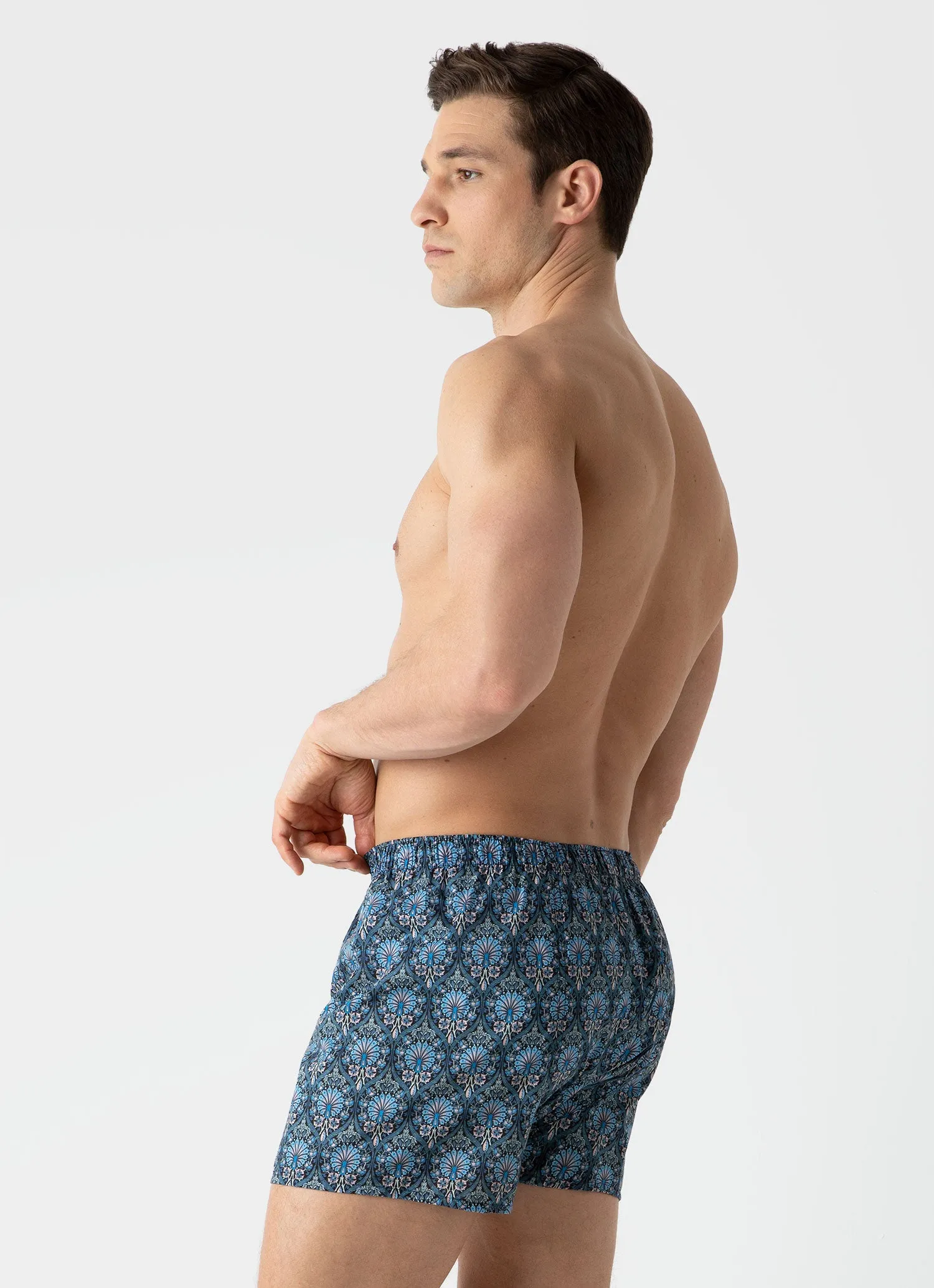 Classic Boxer Shorts Liberty Fabric Peacock Place Men