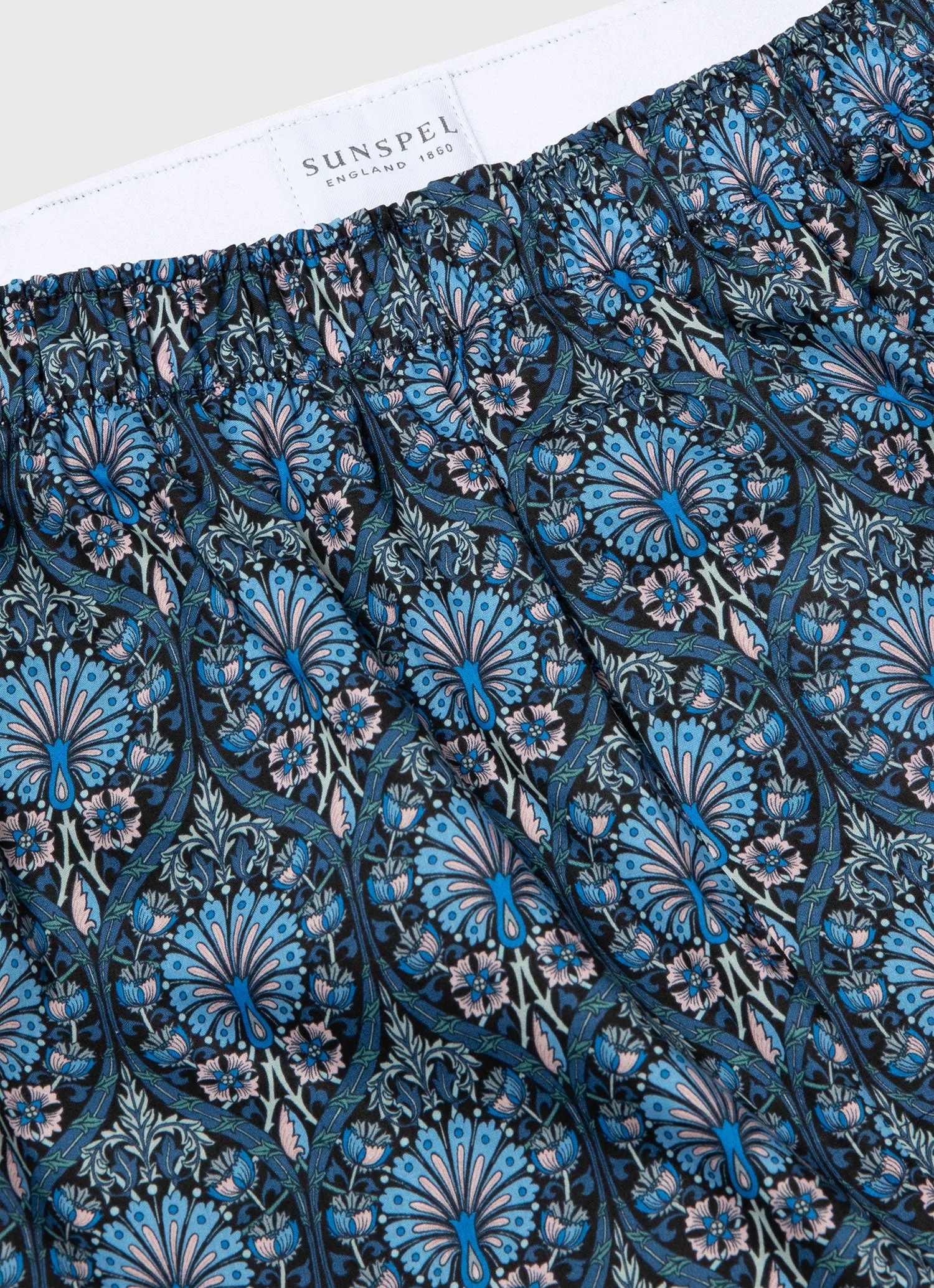 Classic Boxer Shorts Liberty Fabric Peacock Place Men