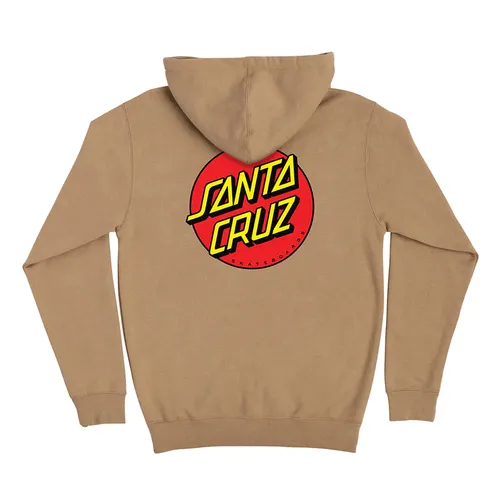 Classic Dot Zip Sandstone Santa Cruz Hoody