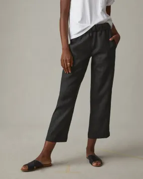 Comfortable Linen Trousers - Meteorite