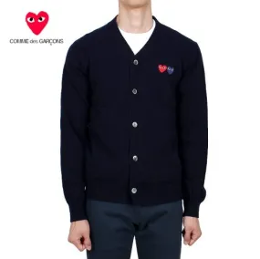 COMME des GARCONS Heart Wool Cardigans with Logo Designers