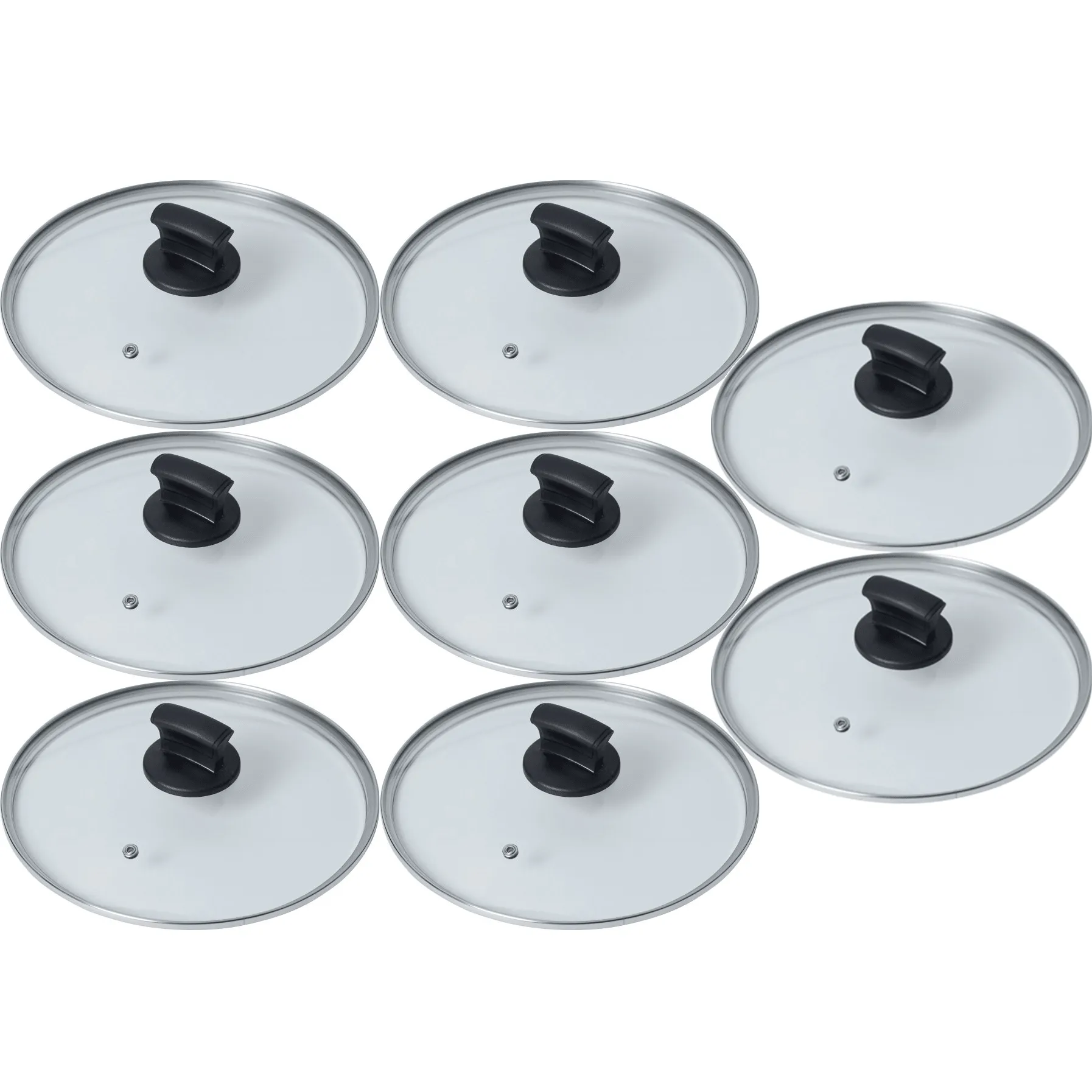 Connoisseur Transparent Glass Lid for 30cm Pan Frypan Pot 300mm 8 Pack Bulk