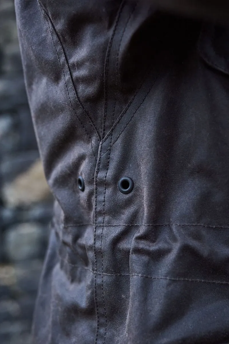 Cotton Field Jacket with Wax Finish