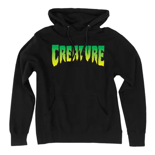 Creature Black Hooded Sweatshirt with Logo.