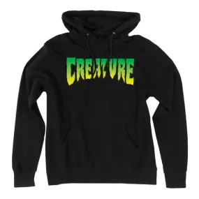 Creature Black Hooded Sweatshirt with Logo.