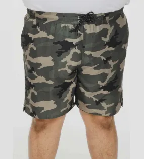 Camouflage Printed Swim Shorts (KODY) for Big Men by D555