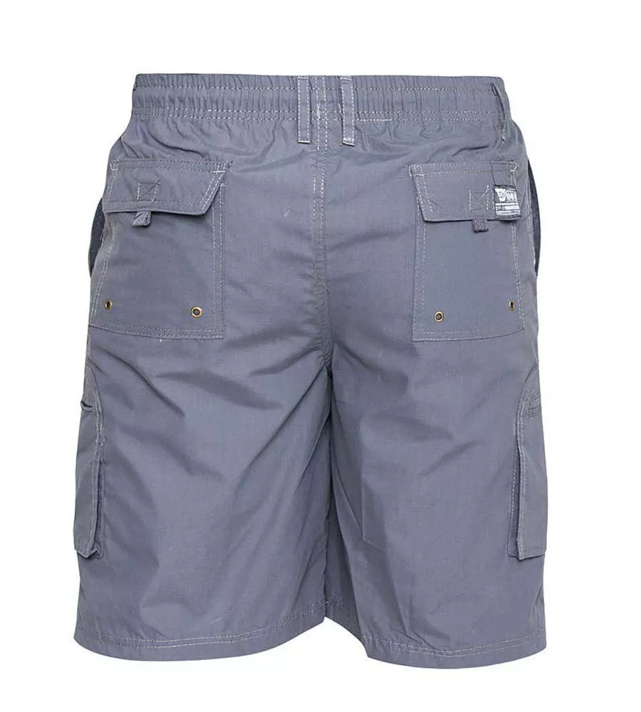 D555 Big Mens Grey Cargo Shorts - NICK GREY