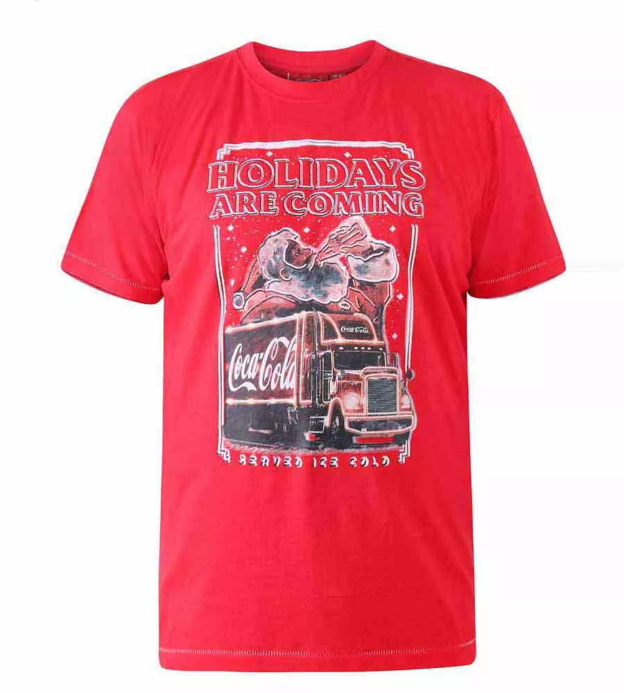 D555 Mens Coca Cola Truck Christmas Tshirt (DALTON)