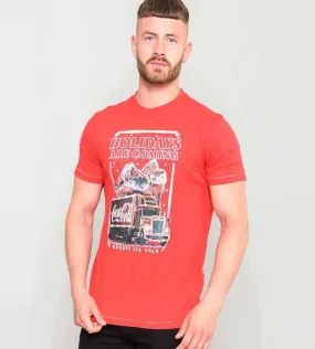 D555 Mens Coca Cola Truck Christmas Tshirt (DALTON)