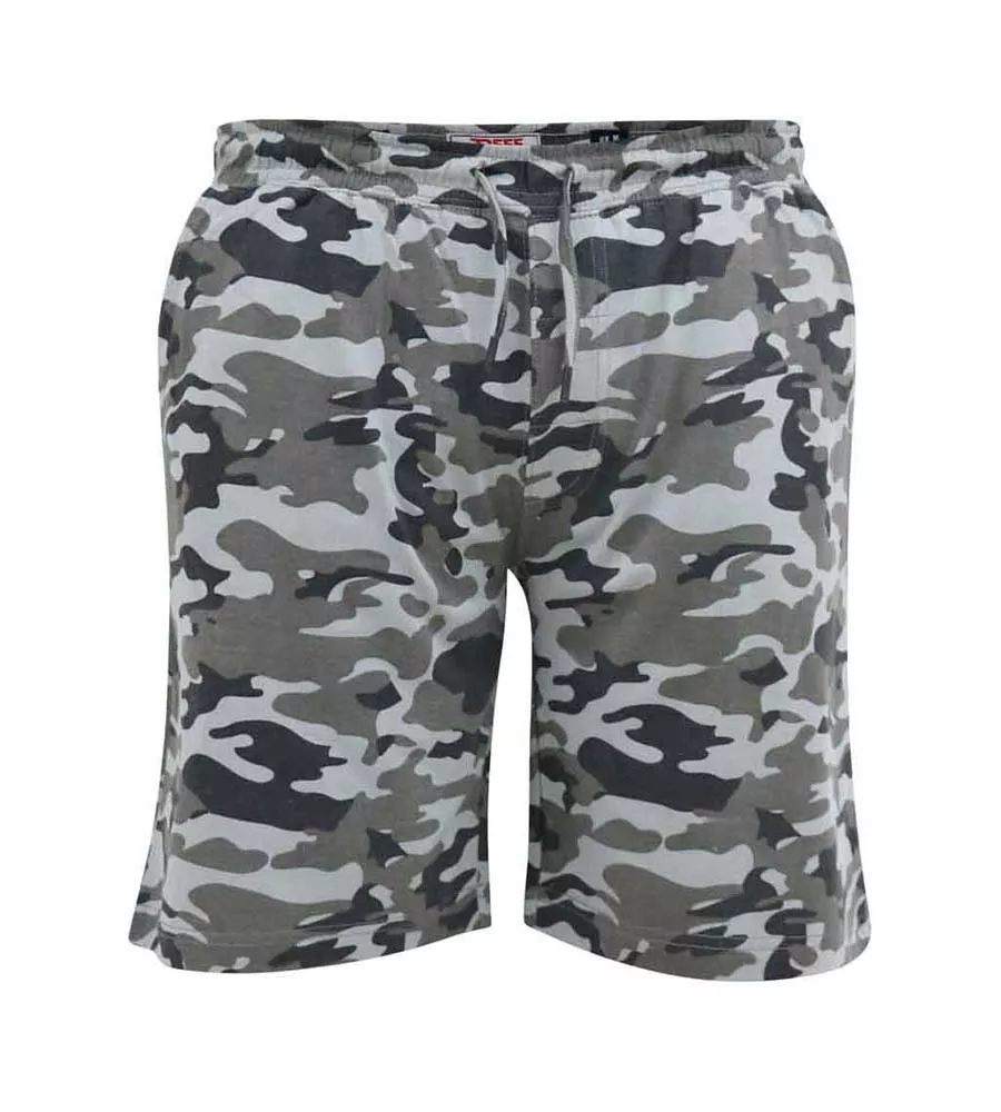 D555 Mens Jersey Camouflage Shorts - CARLTON