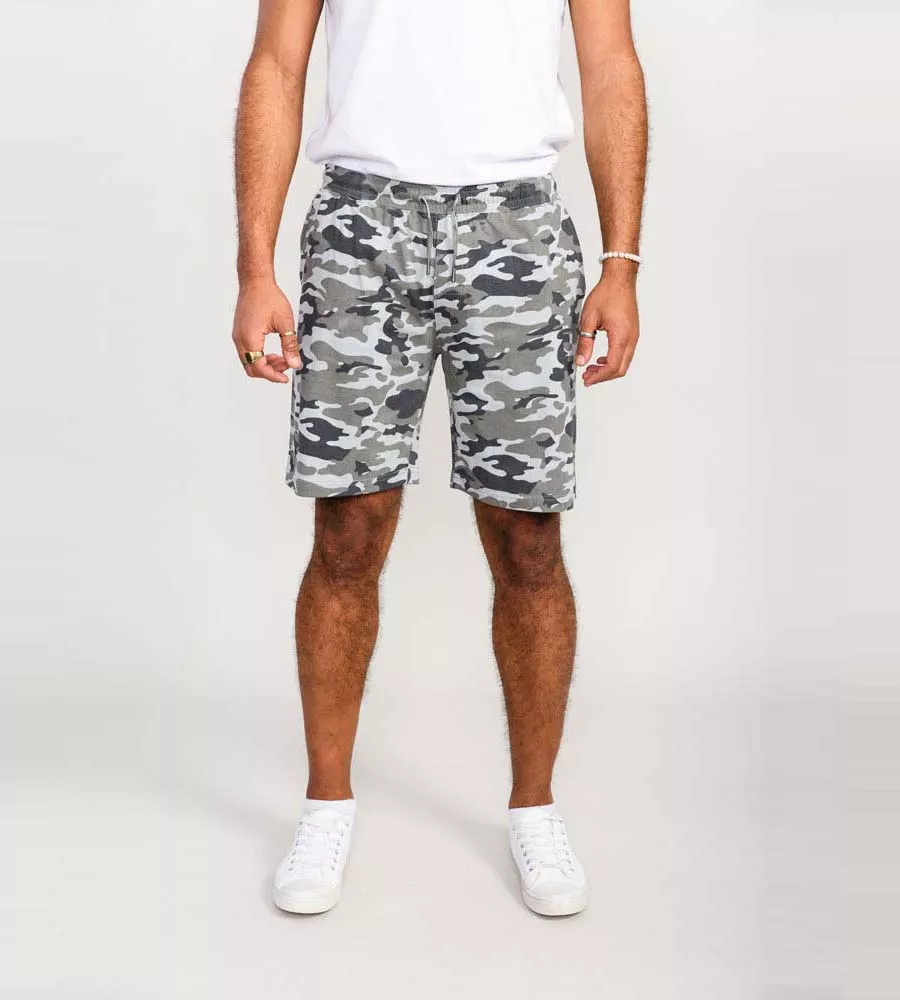 D555 Mens Jersey Camouflage Shorts - CARLTON