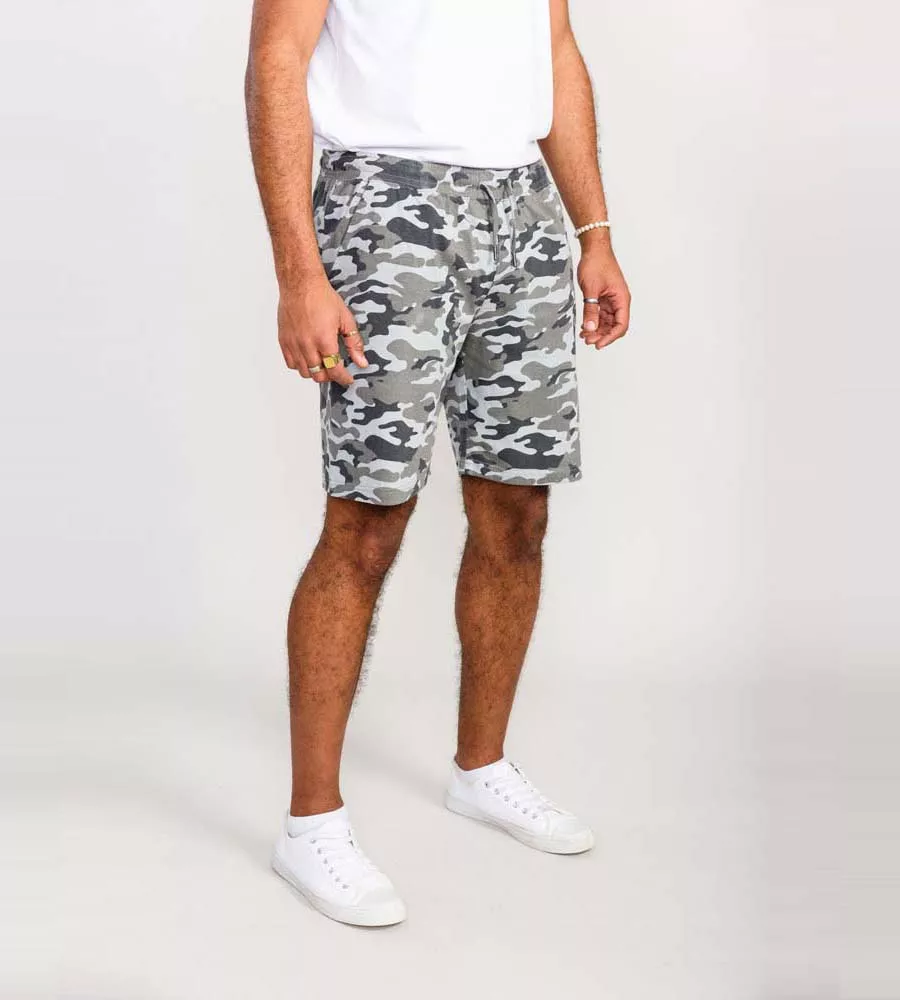 D555 Mens Jersey Camouflage Shorts - CARLTON