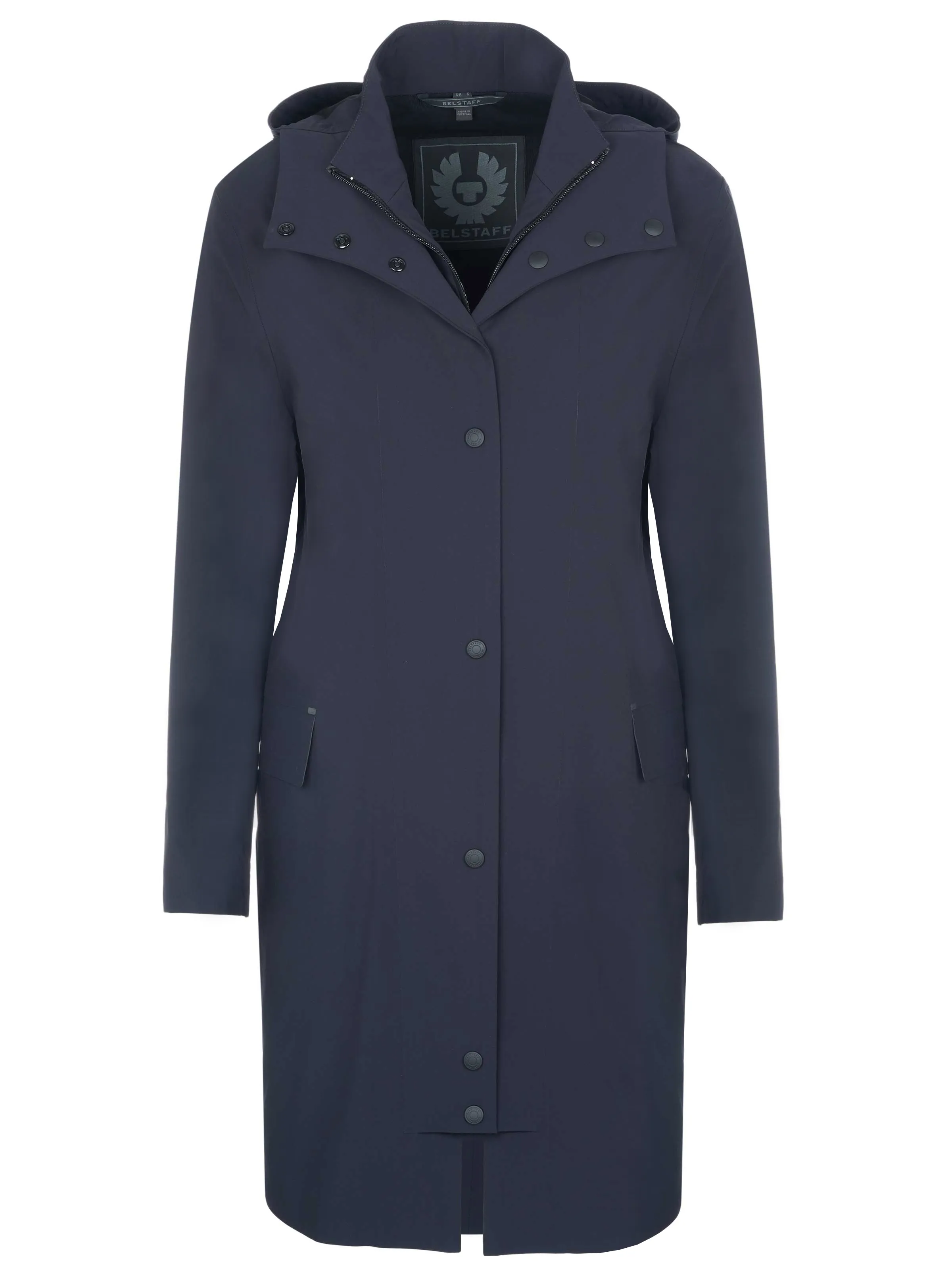 Dark Blue Belstaff Coat.