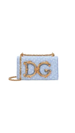 Light Blue Dg Girls Phone Bag