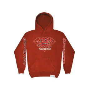 Diamond Supply Co. collaborates with Ozzy Osbourne on Mineral Wash Red Hoody