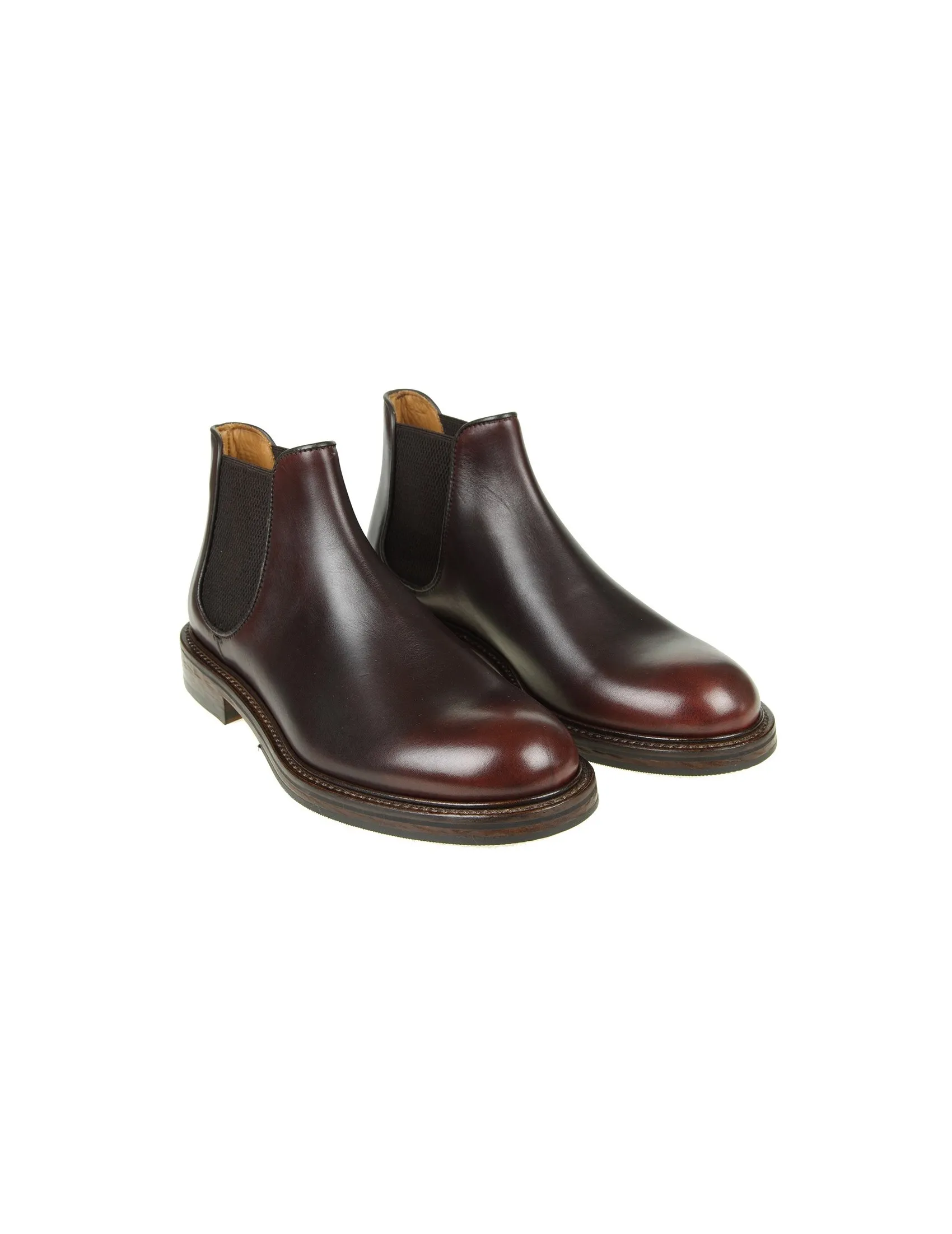 Doucal's Bordeaux Leather Boots