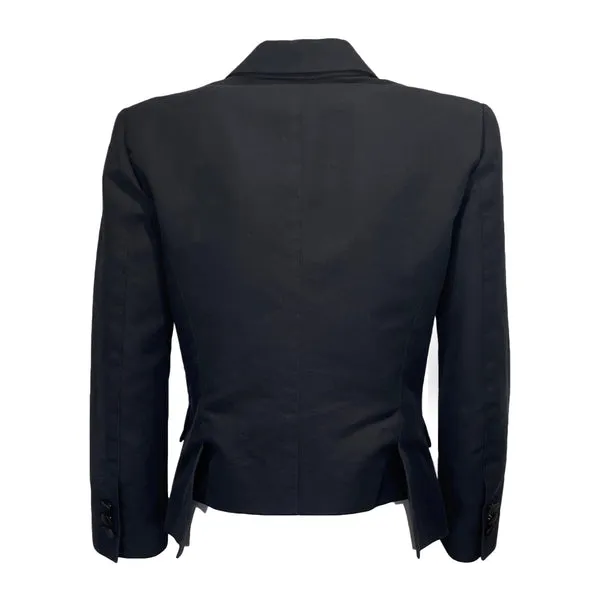 Dsquared2 Black Evening Jacket with Silk Details