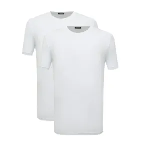 Dsquared2 DCX200050 Men's White T-shirt 2-Pack PE24