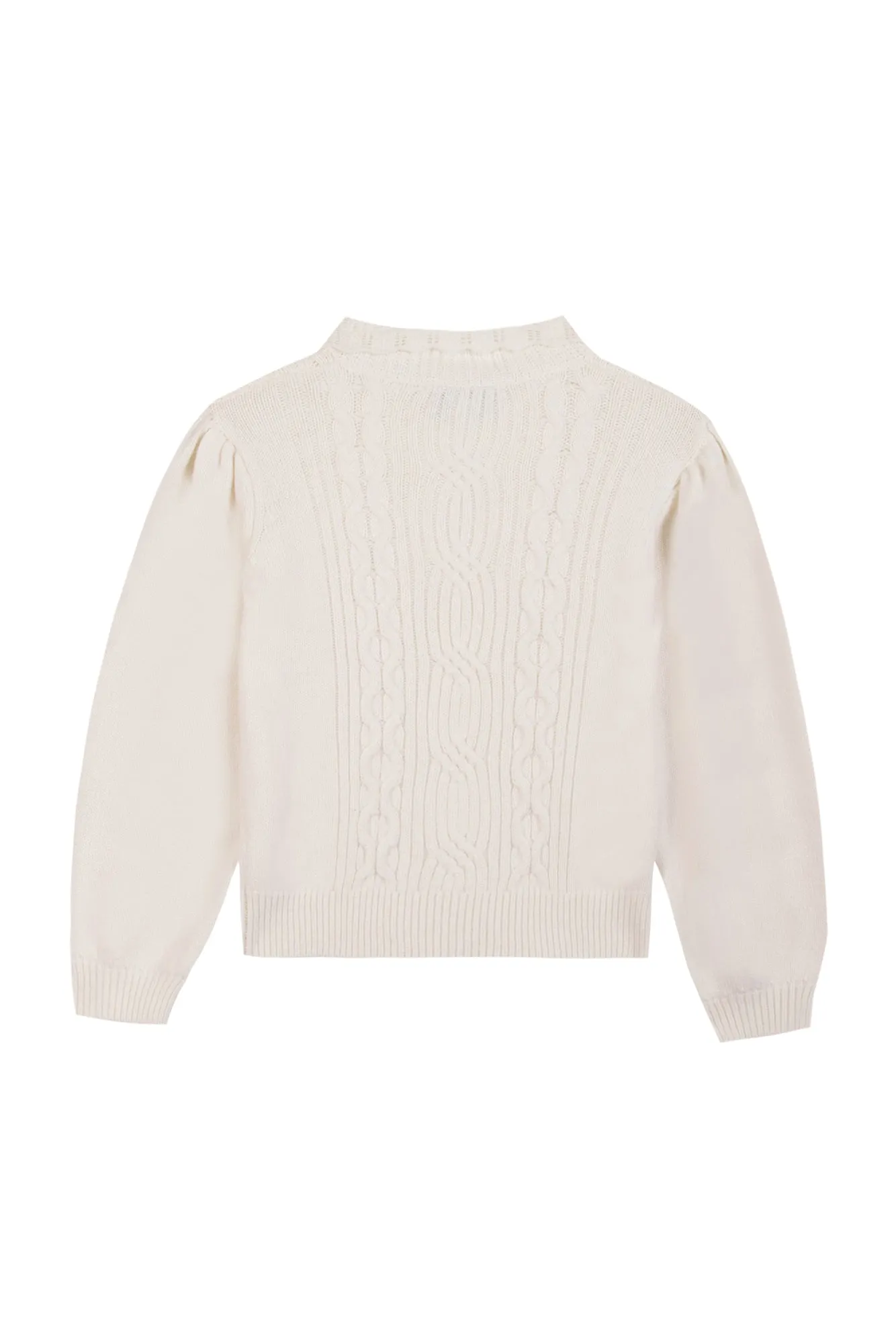 Ecru Cable Knit Sweater