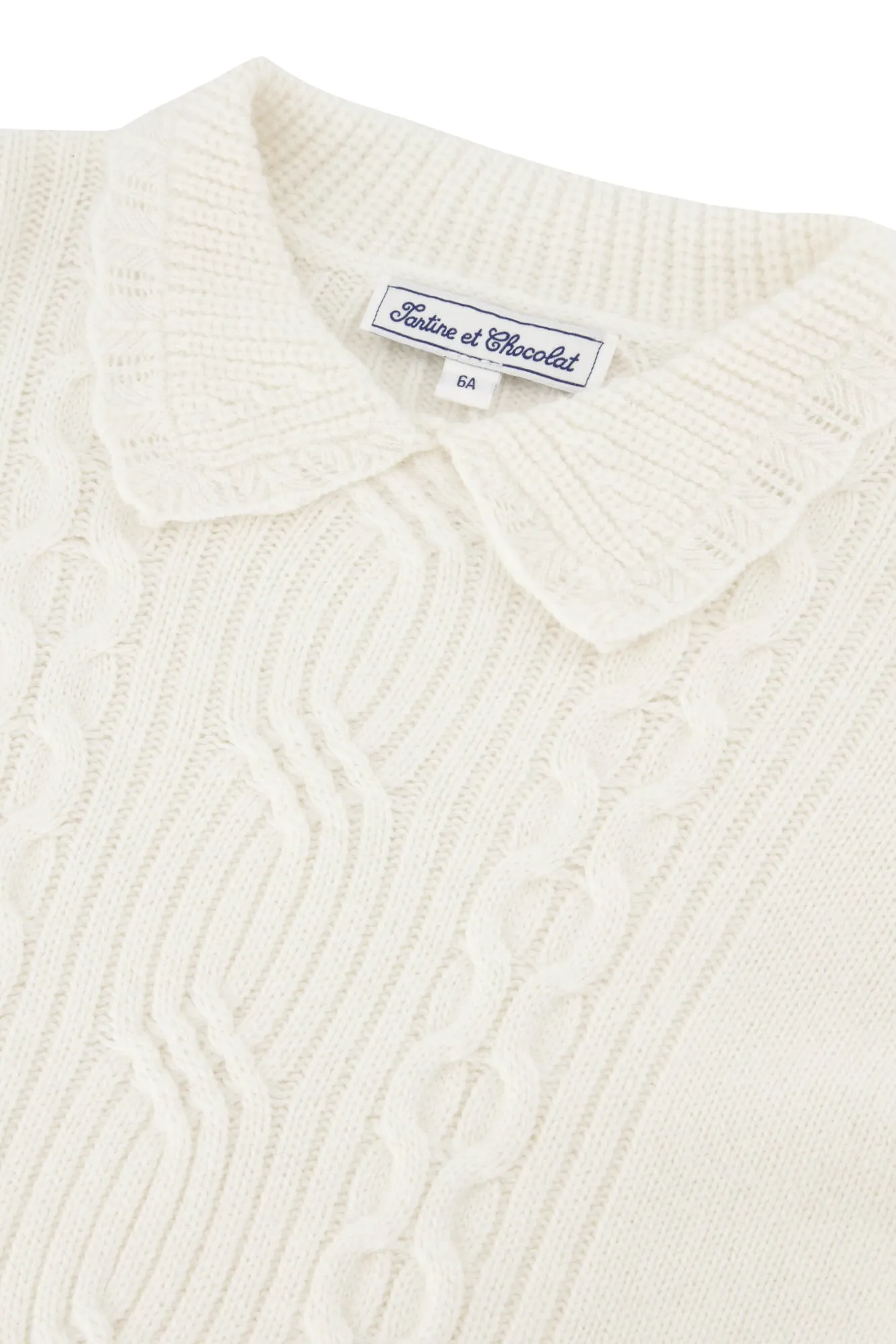 Ecru Cable Knit Sweater