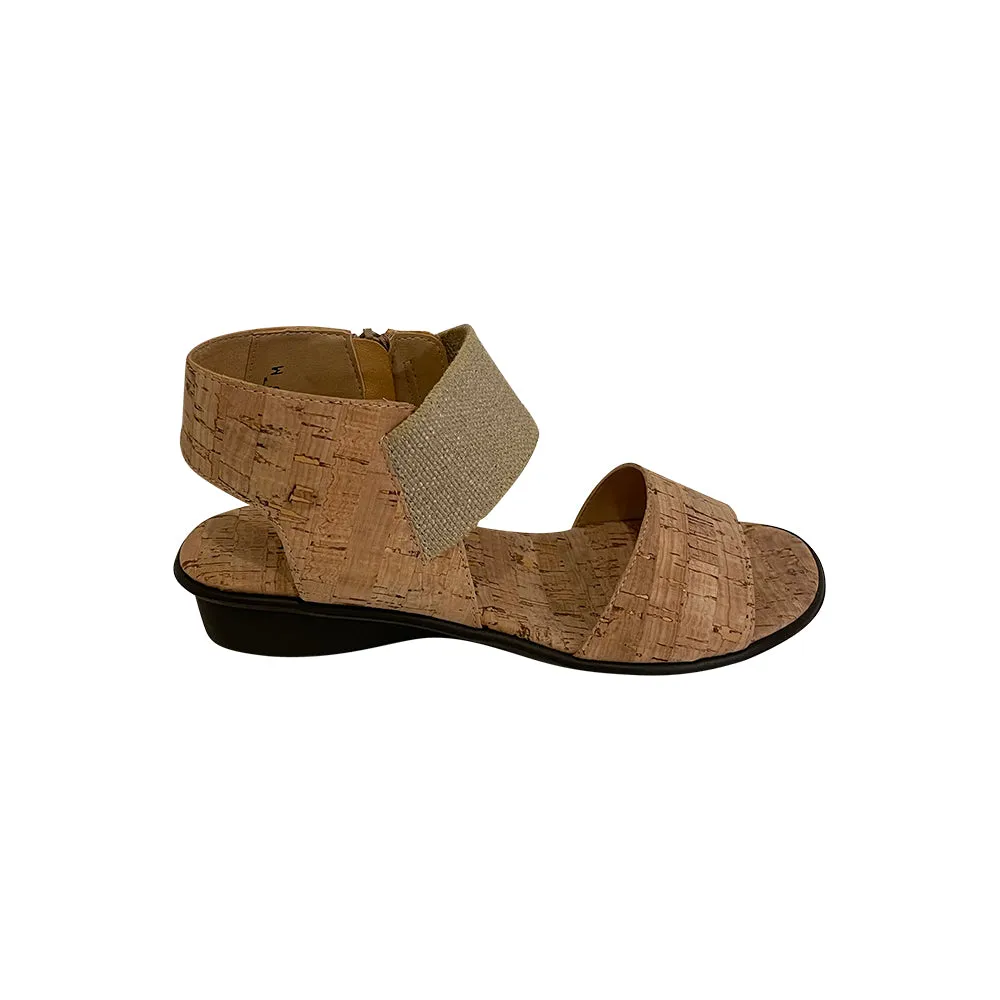 Eirlys Elastic Cork Sandal - Natural Materials