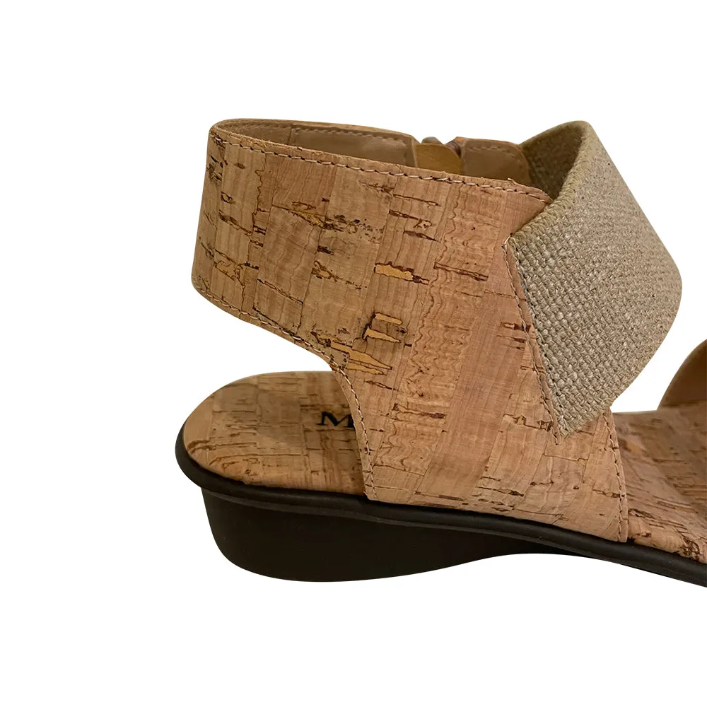 Eirlys Elastic Cork Sandal - Natural Materials