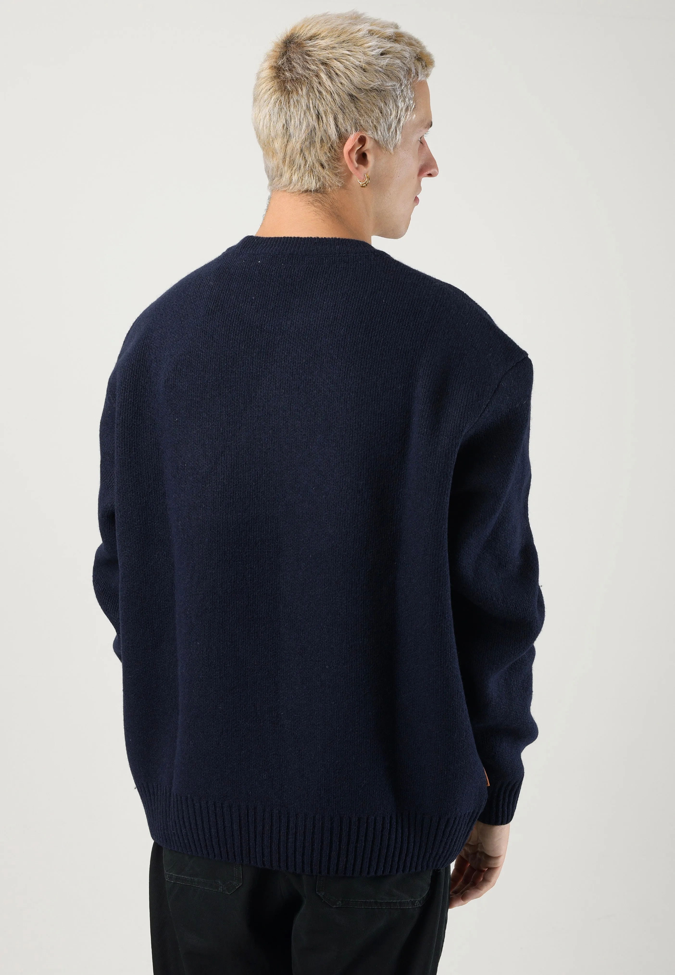 Element Jacquard Eclipse Navy Pullover featuring Smokey Bear