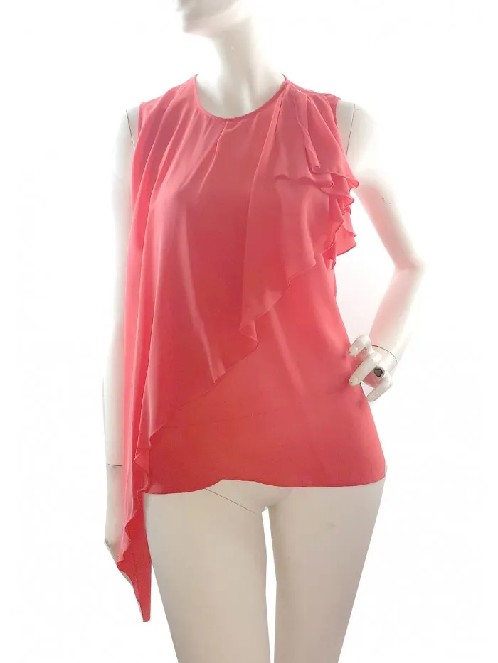 Elisabetta Franchi Coral Asymmetrical Top for Women