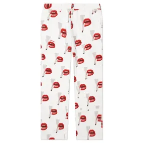 Emotionally Unavailable x Tom Wesselmann Smoking Lips Pants White