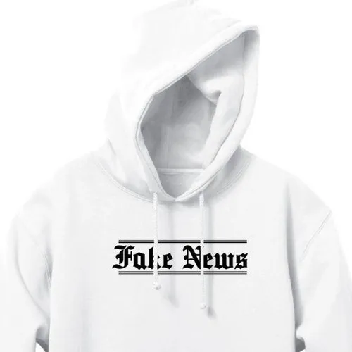 Enjoi Hoody Fake News Pullover White - Enjoi Hoody White Fake News Sweatshirt