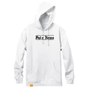 Enjoi Hoody Fake News Pullover White - Enjoi Hoody White Fake News Sweatshirt