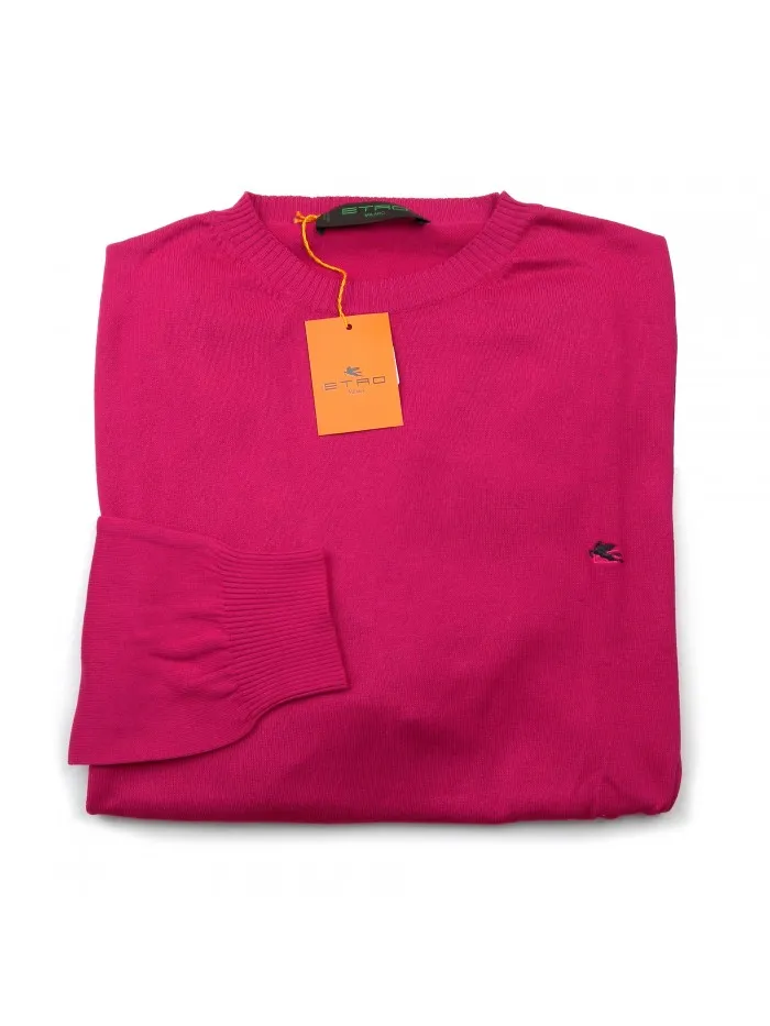 Etro Men's Magenta Sweater Mod. 165579155 COL 0652 - Shop Now