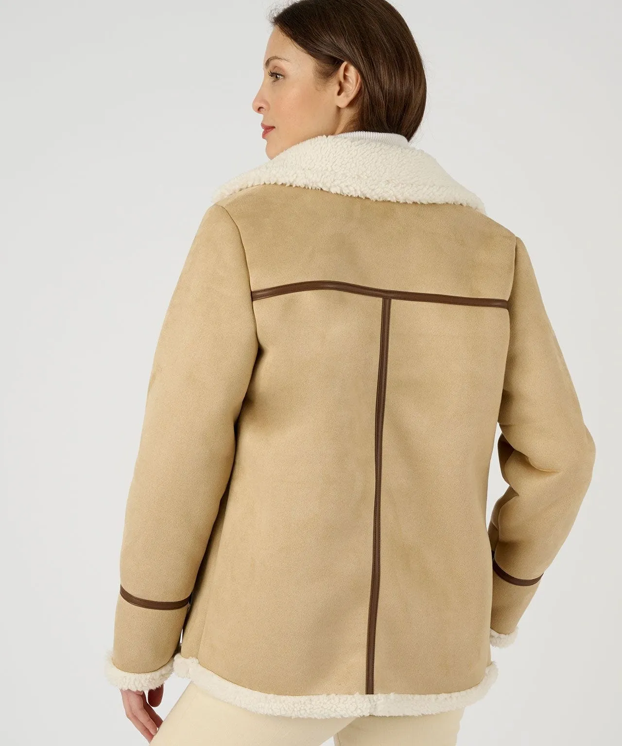 Faux Sheepskin Jacket