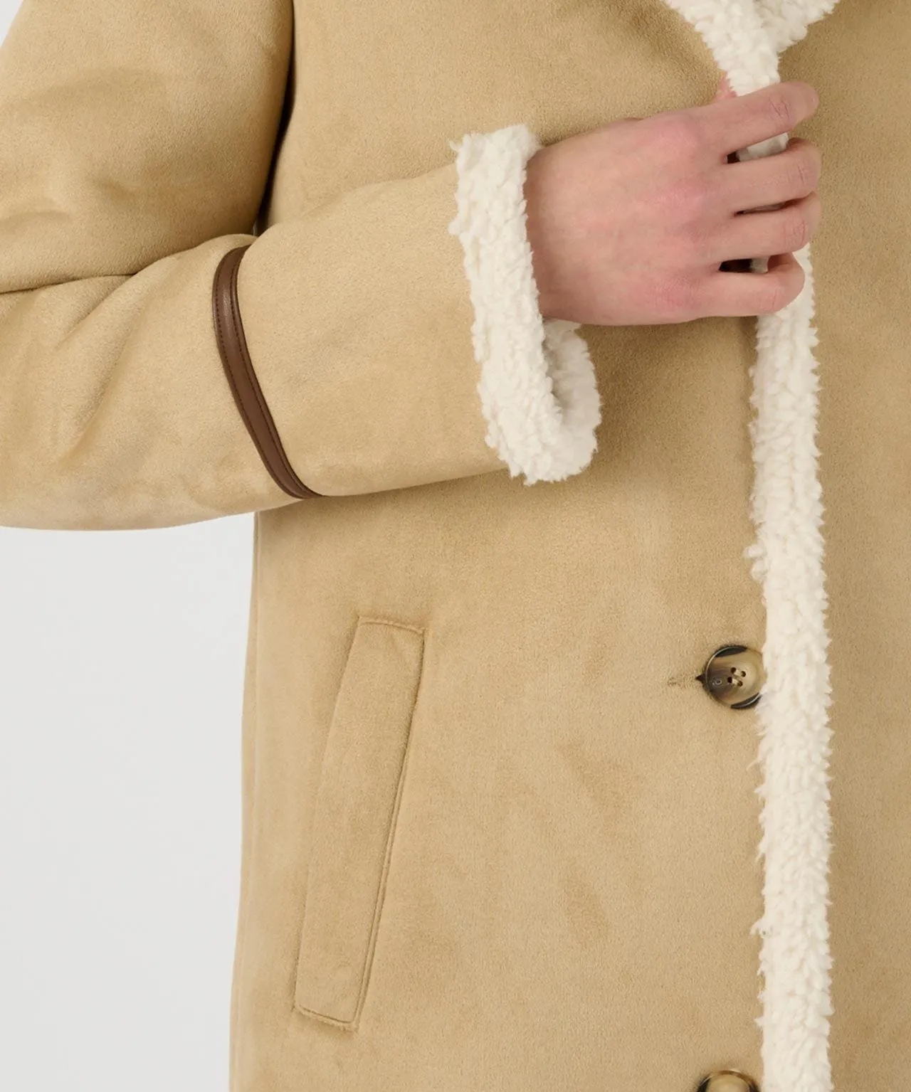 Faux Sheepskin Winter Coat